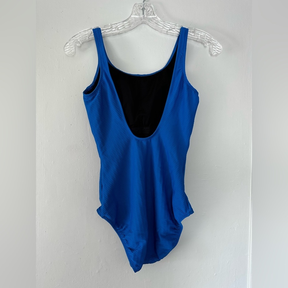 GOTTEX HARBOURSIDE TEXTURED MASTECTOMY HIGH NECK ONE PIECE SWIMSUIT Size 6 - Picture 6 of 7